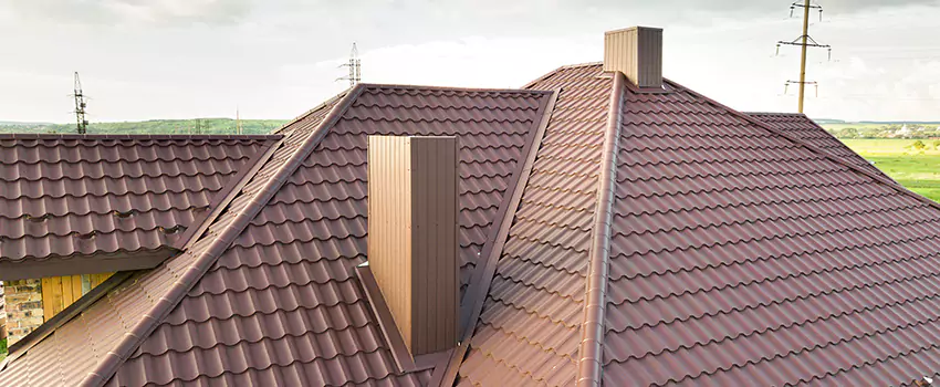 Residential Chimney Flashing Restoration in Brookline, MA