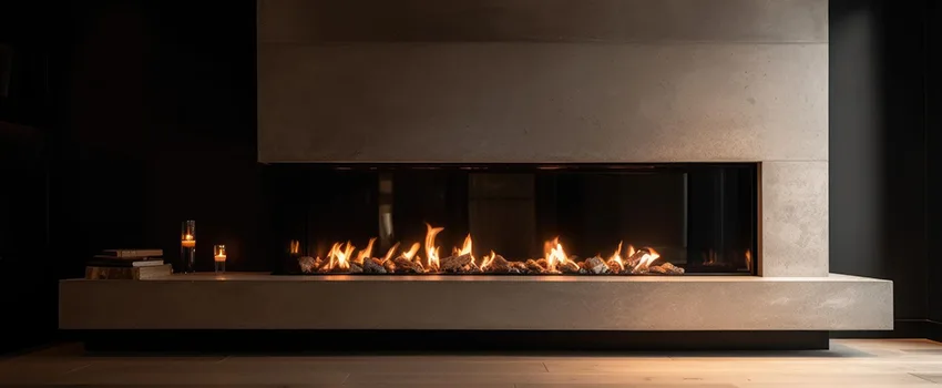 Gas Fireplace Ember Bed Design Services in Brookline, Massachusetts