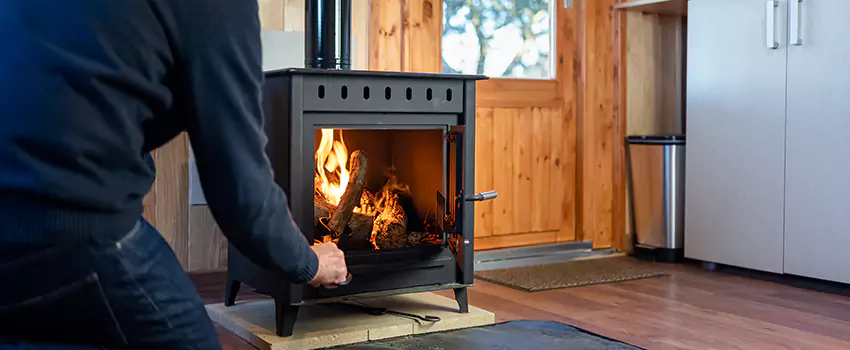 Open Hearth Wood Fireplace Installation in Brookline, MA