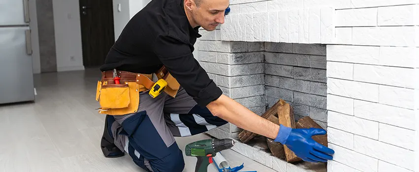 Fireplace Damaged Damper Frame Repair Services in Brookline, Massachusetts