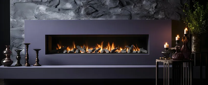 Ember Bed for Ventless Gas Fireplace in Brookline, MA