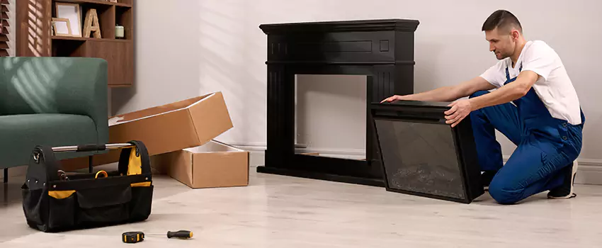 Old Rusted Metal Fireplace Repair And Replacement in Brookline, MA